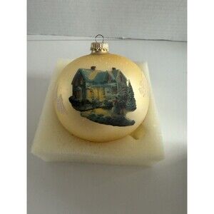 THOMAS KINKADE Painter Of Light Brushworks Collection Christmas Ornament Holiday